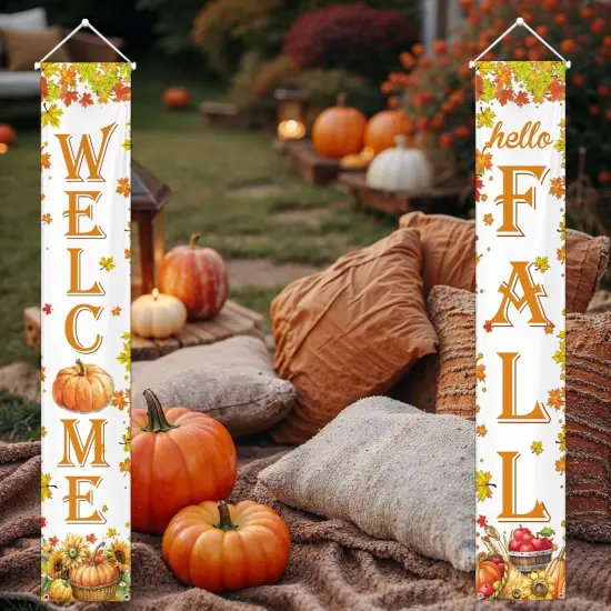 Pumpkin Thanksgiving Porch Banner {2}