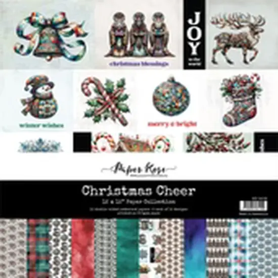 Paper Rose Studio Christmas Cheer 12x12 Paper Collection {1}