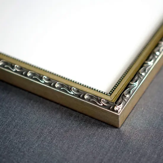 6x10 Museum-Quality Picture Frame with UV-Resistant Acrylic & Acid-Free Backing, Available in 4 Finishes - Gold, Silver, Bronze, and Black {4}