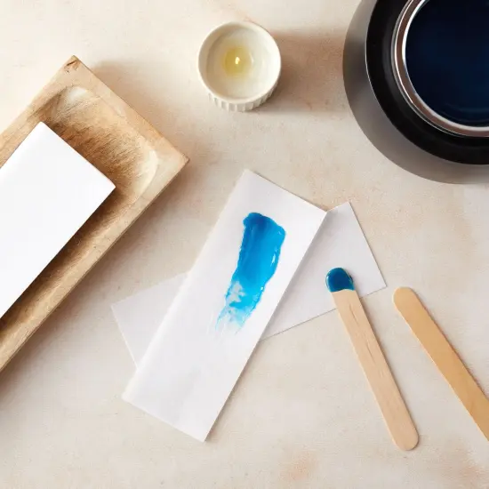 Juvale 400-Pack Wax Strips for Body and Facial Hair Removal - Non-Woven Depilatory Paper Sheets, Customizable Size, Smooth Surface, and Disposable (7.85x2.7 in) White {2}