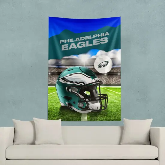 Philadelphia Eagles NFL Midfield Wall Hanging Tapestry 40 x 57 inches {3}