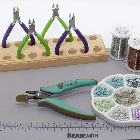 The Beadsmith Vintaj Tools 1.5mm Metal Hole Punch Pliers with Gauge Guard &ndash; Create Clean Holes &ndash; for 22 Gauge Sheet Metal or Thinner &ndash; Not Intended for Thicker Metal {5}