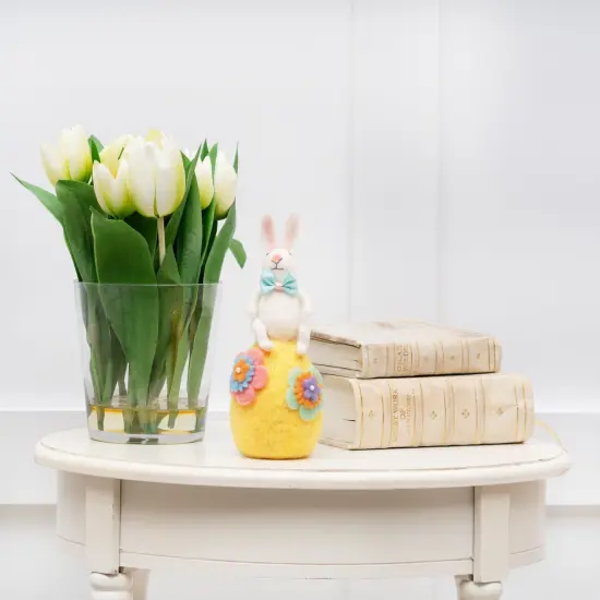 Balancing Easter Bunny Figure Figurine {4}