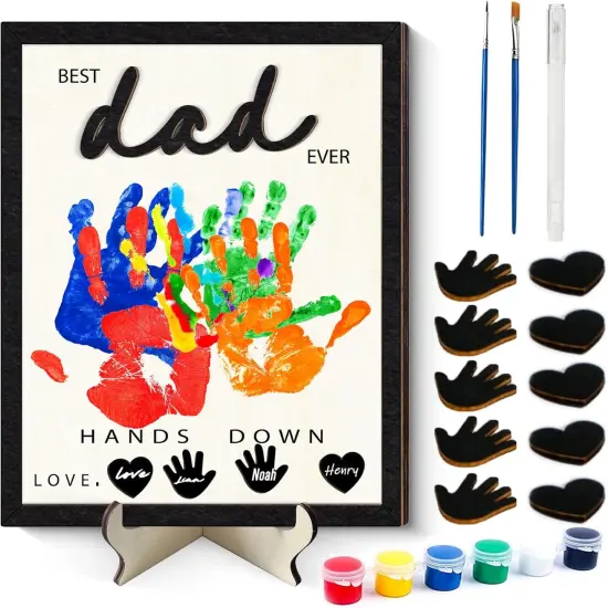 DIY Handprint Art Craft Kit with Paints {1}