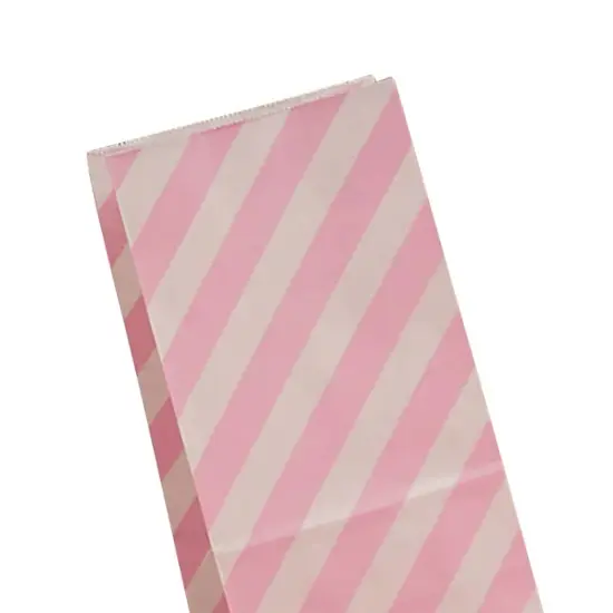 Diagonal Stripe Design SOS Bags 3 5/8'' x 2 1/4'' x 7'' {4}