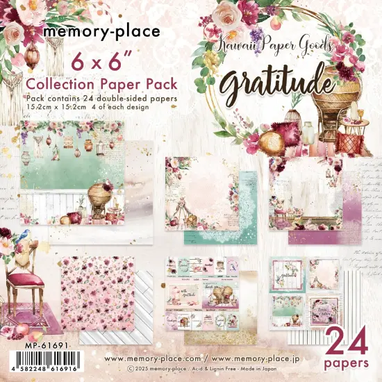 Memory Place Collection Pack 6"X6"-Gratitude {1}