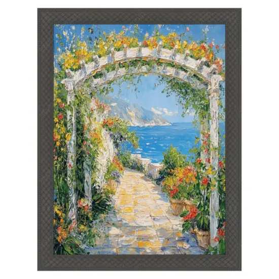 Cris Cross Cathedral Gothic Black Picture Frame 8.5x11 frame {1}