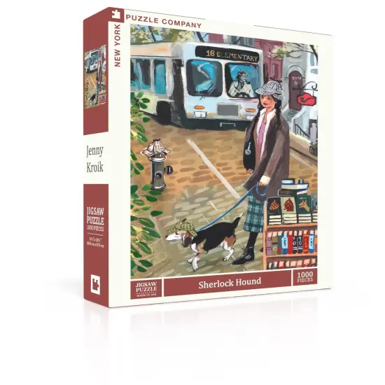 New York Puzzle Company Sherlock Hound 1000 Piece Piece Jigsaw Puzzle {2}