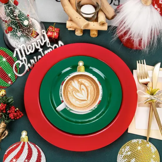 10pcs Christmas Diamond Art Coasters Kit, 5D Christmas Diamond Painting Kits {4}