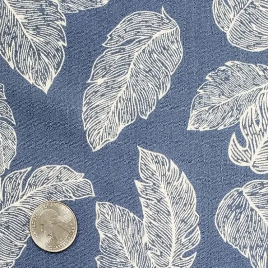 1 Yard Rayon Crinkle Fabric Cut for Fashion Apparel, Dresses & Lightweight Projects 50/52" Wide Denim Ivory {1}