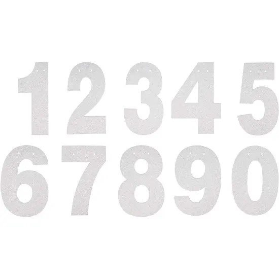 126 Pieces Make Your Own Banner Kit - DIY Banner with Silver Glitter Letters A-Z, Numbers 0-9, Hearts, Stars, and 3 Strings {6}