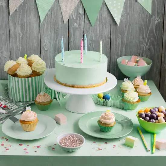 Sparkle and Bash Mint Green Plastic Rectangle Party Table Cloth Cover (3 Pack) {2}