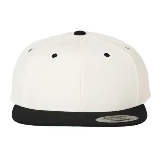 YP Classics&reg; Flat Snapback Cap Natural/ Black {1}