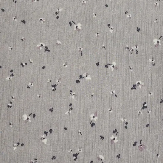 1 Yard Silver Rayon Crinkle Apparel Fabric Lightweight & Drapey, 50/52" Width {3}