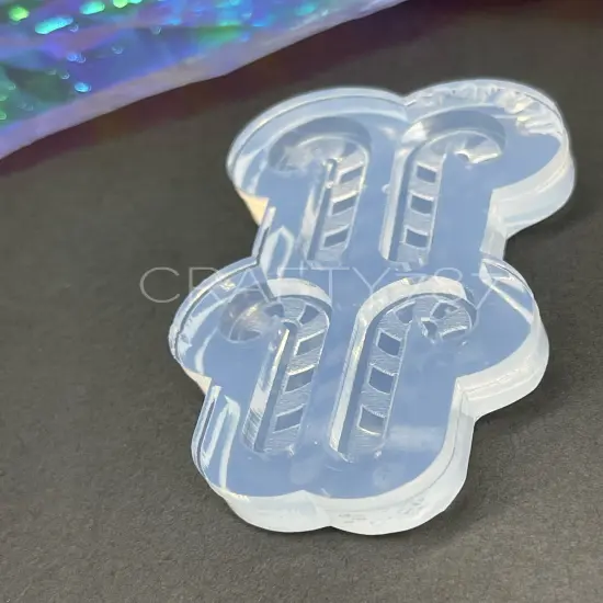 Candy Cane Stud Earring Mold(B9) {3}