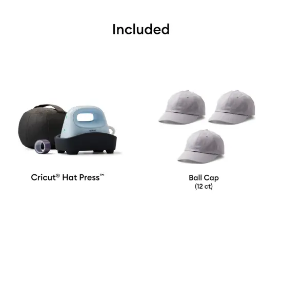 Cricut Hat Press Heat Press Machine with 3 Hat Blanks {3}