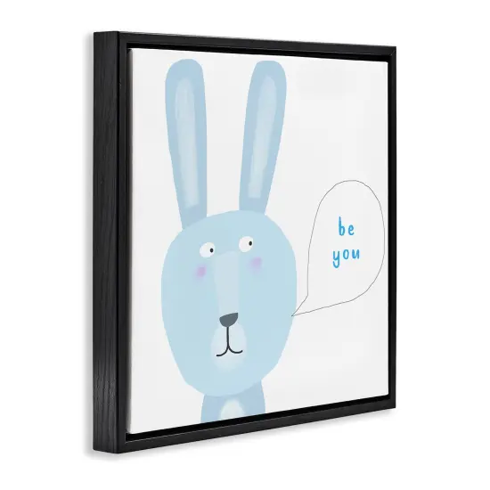 Stupell Industries Blue Be You Bunny Floating Frame By Carla Daly {3}
