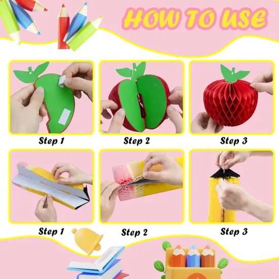 12 Pcs Welcome Back to School Hanging Decorations {5}