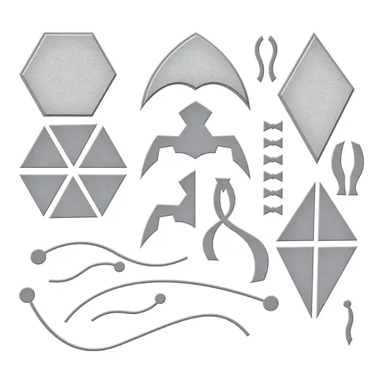 Spellbinders Etched Dies By Simon Hurley-Fly A Kite {3}