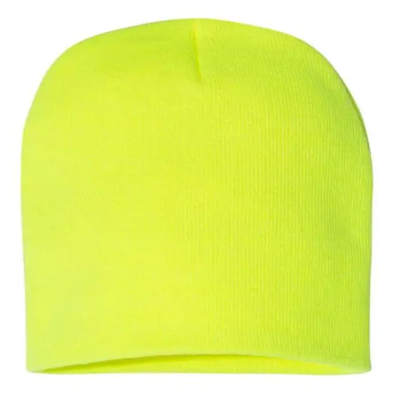 YP Classics&reg; 8 1/2" Beanie Warm & Comfortable Fit Safety Yellow {1}