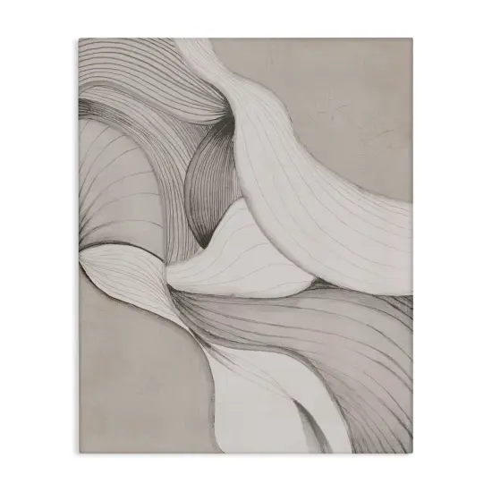 Stupell Industries Monochromatic Curved Expression Canvas By Jacob Q {1}