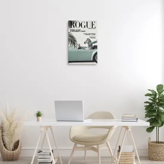 Stupell Industries Rogue Zebra Magazine Canvas By Annabelle Hall {2}