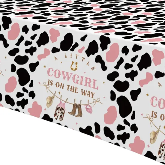 Western Cowgirl Baby Shower Tablecloth Decorations {3}