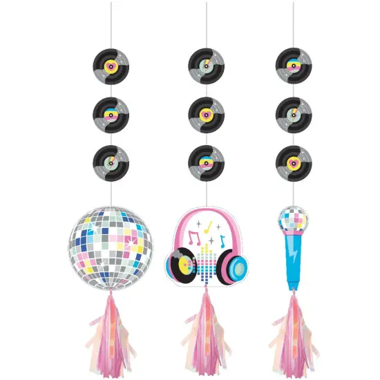Birthday Beats Hanging Cutouts w/ Tassels (3/Pkg) {1}