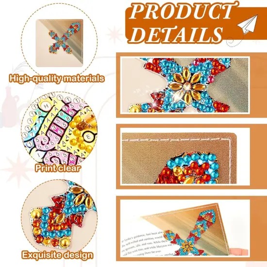 Crystal Painting Book Markers Gifts for Girls Women Craft Read School Office Home DIY Lover {3}