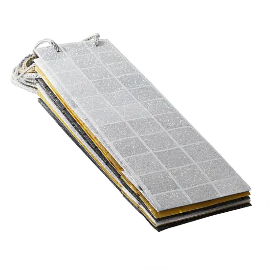 6 Pack Foiled Glitter Wine Bottle Gift Bags with Handles for Holidays, New Years, Birthdays (Silver, Black, Gold, 3.8 x 14 x 3.3 In) {6}