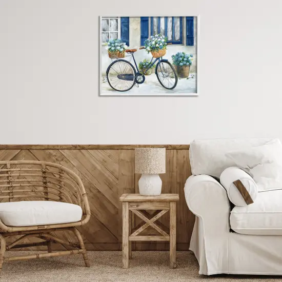 Stupell Industries Bicycle & Cottage Windows Framed Giclee By Nan {2}