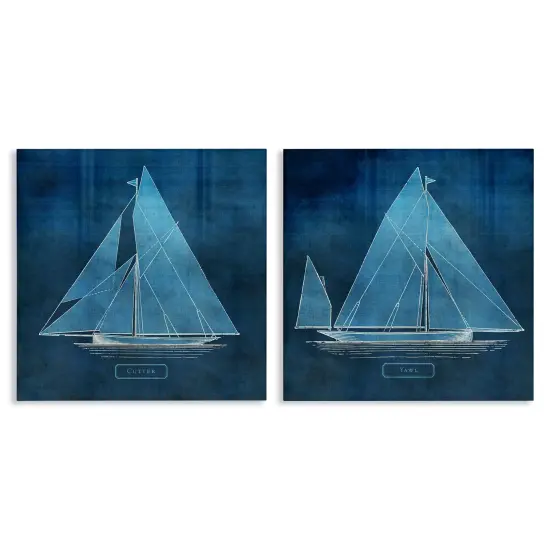 Stupell Industries Nautical Sailboat Vessels Duo 2pc Canvas Set By Susan Arnot {1}