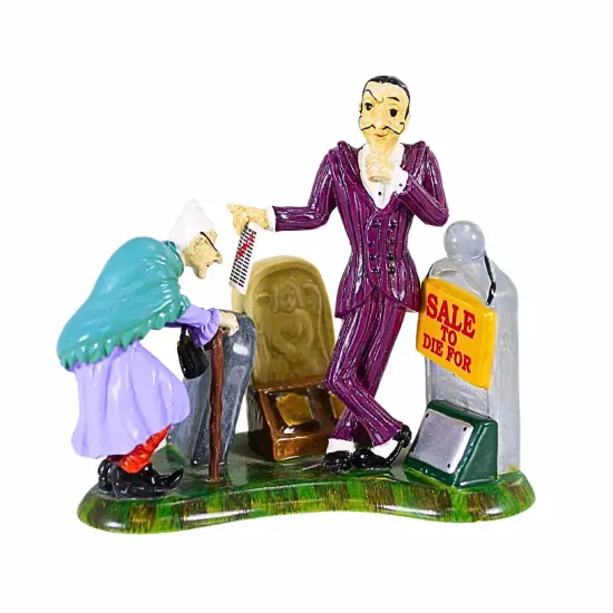 Department 56 Villages 3.25 In How About Our Lay-Away Plan? Halloween Figurine , Halloween Decor Halloween Snow Village Multicolored {1}