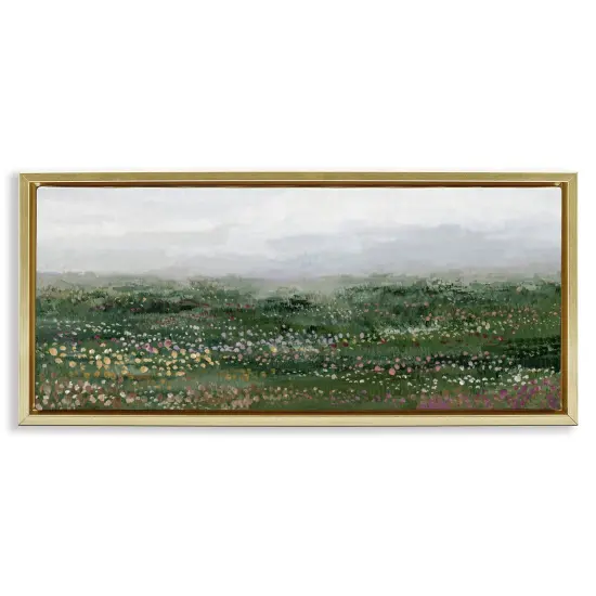Stupell Industries Dotted Rural Meadow Scene Floating Frame By Hannah Dawson {1}