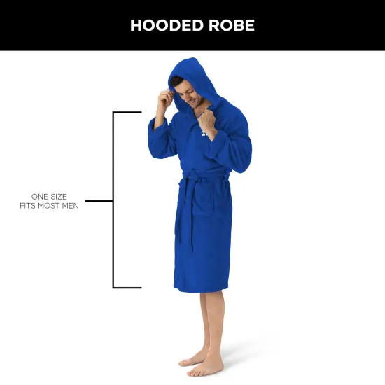 Los Angeles Dodgers MLB Hooded Silk Touch Bath Robe 26&times;47 Inches {6}