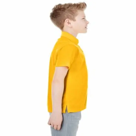 UltraClub&reg; Youth Cool & Dry Mesh Piqu&eacute; Polo Royal {5}