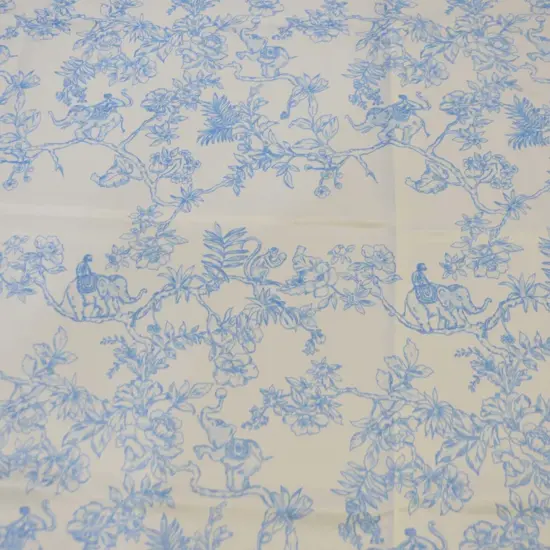 Ben Toile Satin Dull Fabric 58/60" Wide Premium French Design Blush Pink {2}