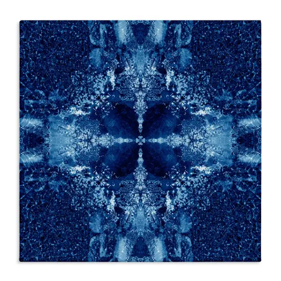 Stupell Industries Blue Detailed Symmetry Canvas Wall Art Design by El Perkin {1}