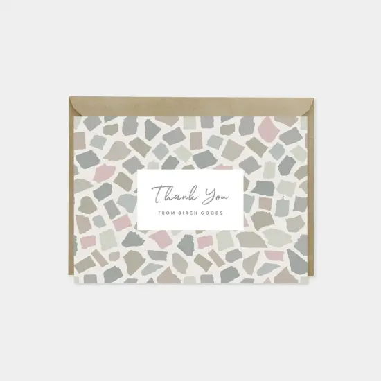 Mosaic Pattern Thank You Card, Designer {3}