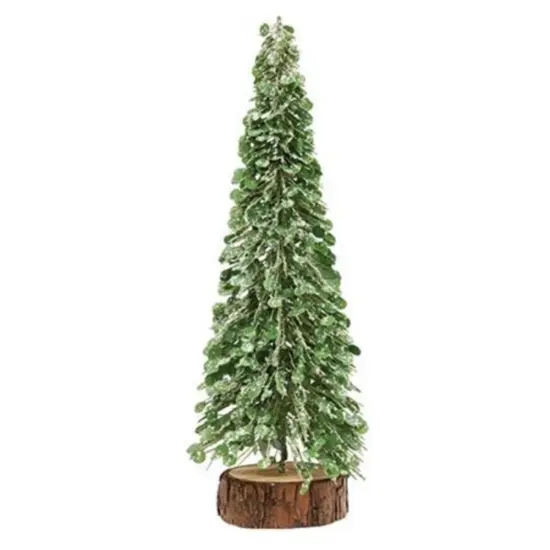 Icy Boxwood Brush Tree 12" {1}