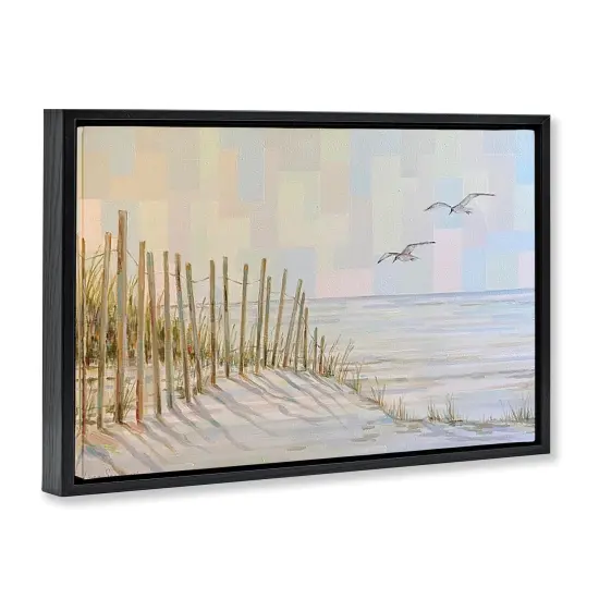 Stupell Industries Tranquil Dunes Coastal Landscape Floating Frame By Linda Sperruzzi {3}