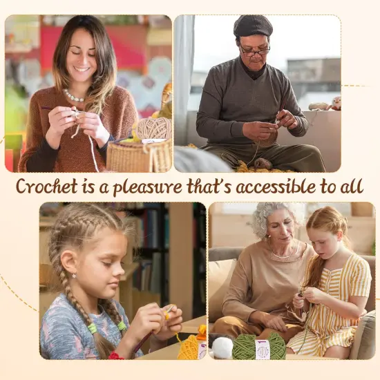 Crochet Kits for Beginners - Pouch Storage Bag {5}