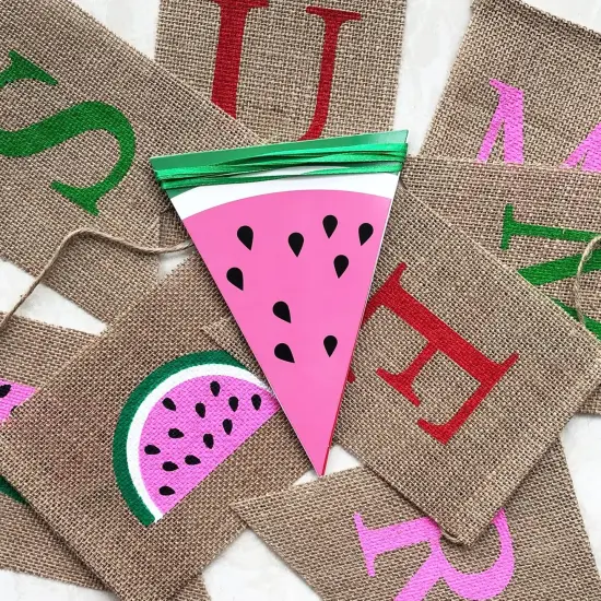 Summer Banner Watermelon Theme {4}