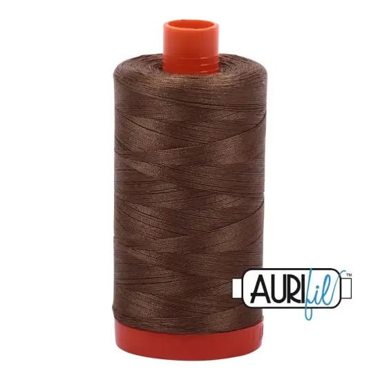 1318 Dark Sandstone Aurifil Cotton 50wt Large Spool {1}
