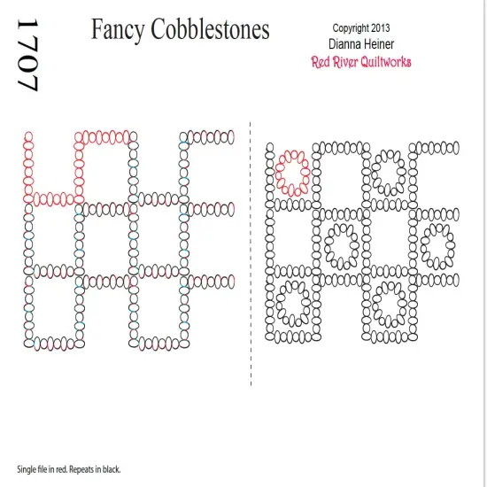 1707 Fancy Cobblestone Combo Pantograph & Block {1}