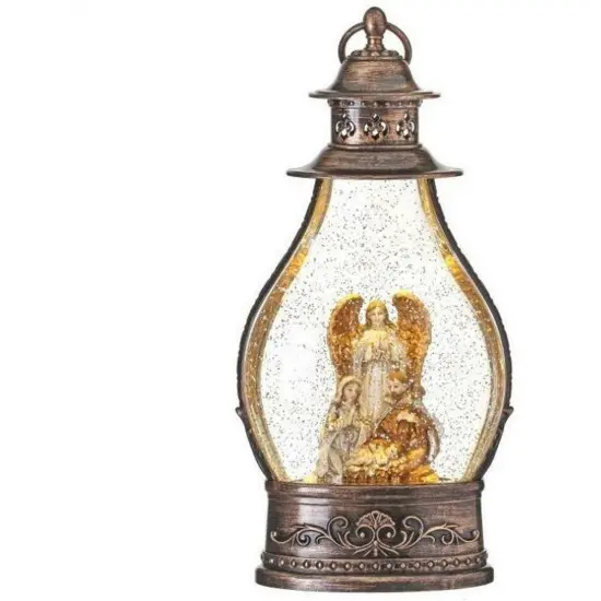 13" LED Nativity Lantern Water Globe {1}