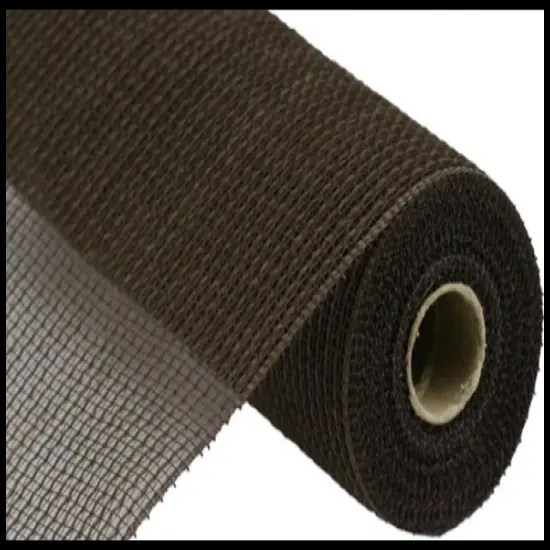 Chocolate Faux Jute Mesh Roll &ndash; 10.25"x10yd Rustic Craft-RY831231 {3}