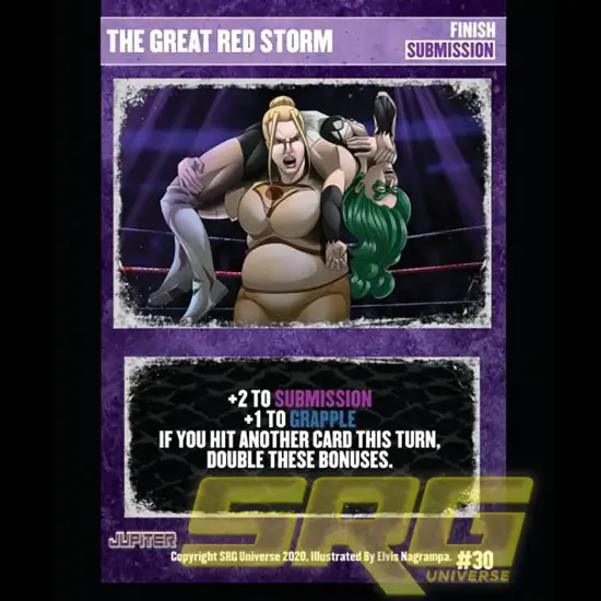 Supershow Cosmic Crusader: Jupiter - Wrestling Card and Dice Game. SRG Structure Deck. Ages 12+, 2-6 Players, 10 Min Game Play {6}