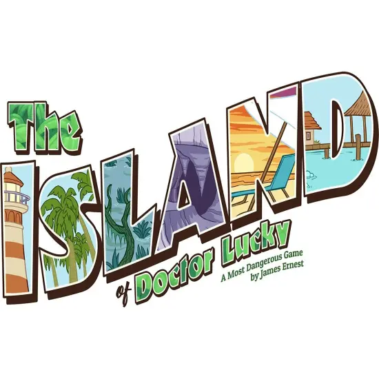 Island of Doctor Lucky - Strategy & Luck Family Boardgame, Ages 12+, 2-8 Players {6}