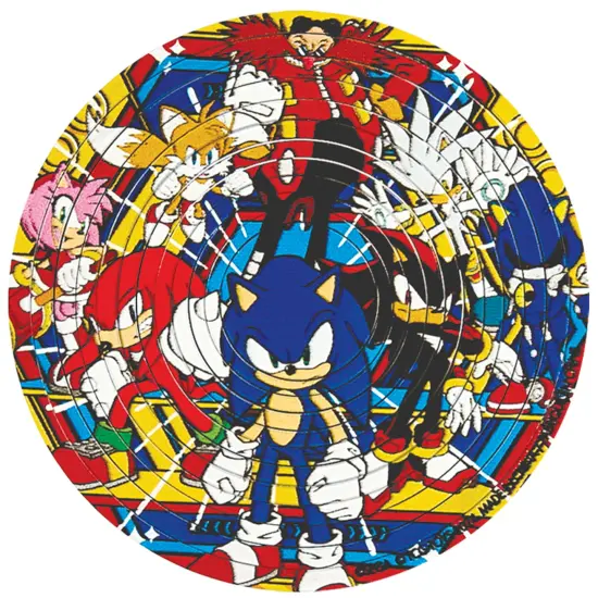 Spin Flip Puzzle: Sonic & Dr. Eggman - 12 Rings - 2-In-1: Double-Sided Puzzle, Spin-Flip-Solve, 360 Degress Of Puzzling, Licensed, Adults & Kids 8+ {6}